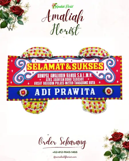 Papan Bunga Ucapan Selamat Cirende